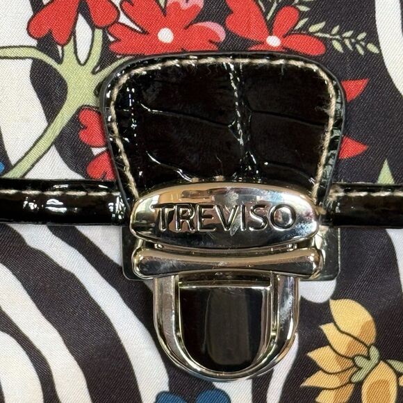 Treviso Women’s Handbag Purse Floral Shoulder Double Strap - Picture 3 of 8